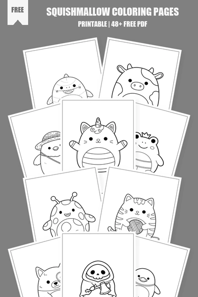 Coloring Pages PDF Pack Cover