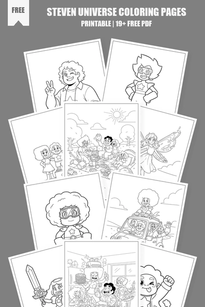 Coloring Pages PDF Pack Cover