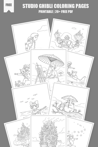 Coloring Pages PDF Pack Cover