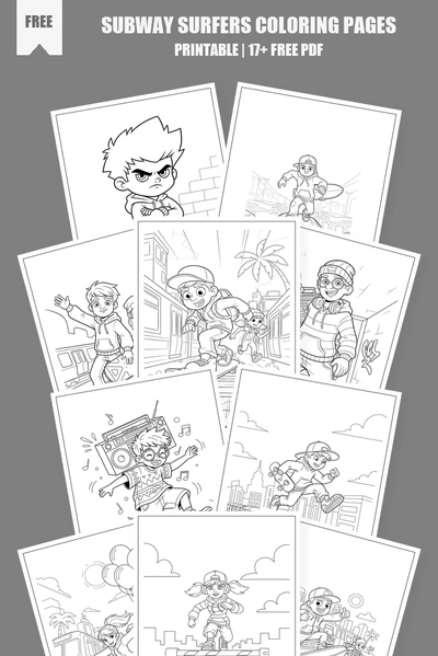 Coloring Pages PDF Pack Cover