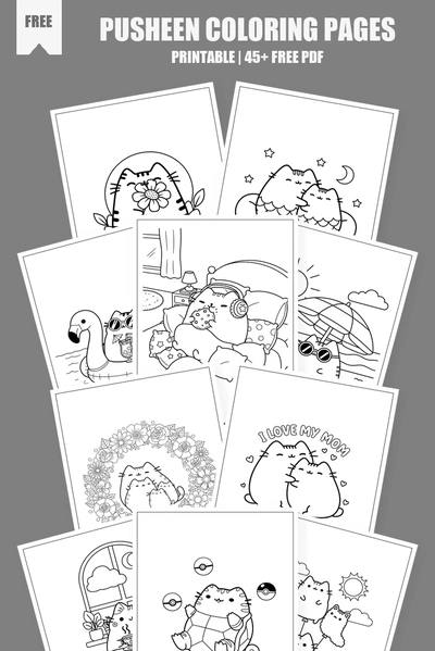 Coloring Pages PDF Pack Cover