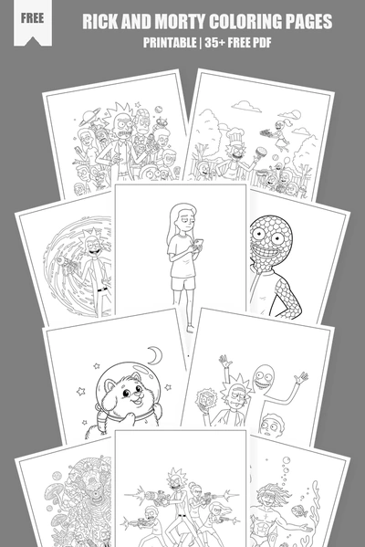 Coloring Pages PDF Pack Cover
