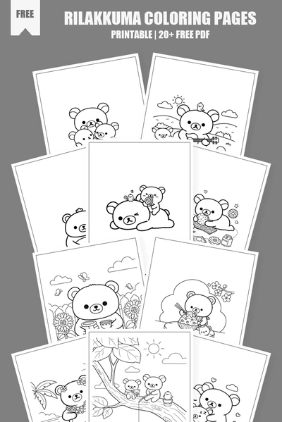 Coloring Pages PDF Pack Cover