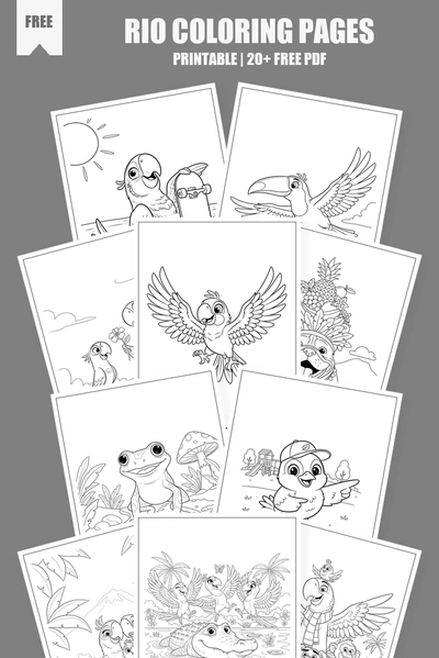 Coloring Pages PDF Pack Cover