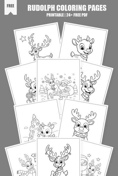 Coloring Pages PDF Pack Cover
