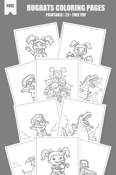 Coloring Pages PDF Pack Cover