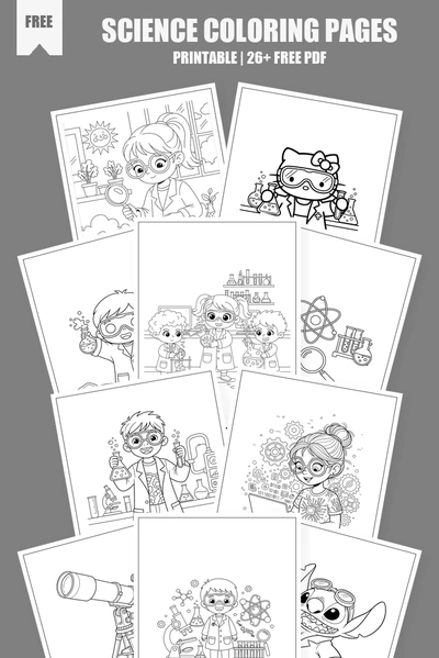 Coloring Pages PDF Pack Cover