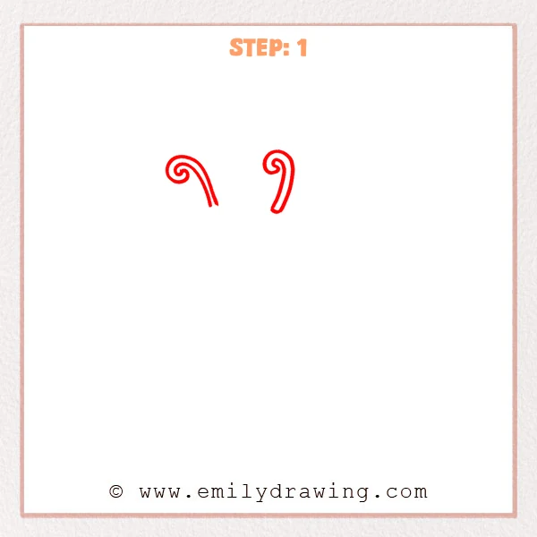 how to draw a bug - Step 1