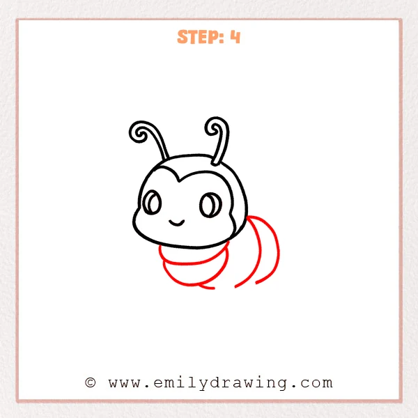 how to draw a bug - Step 4