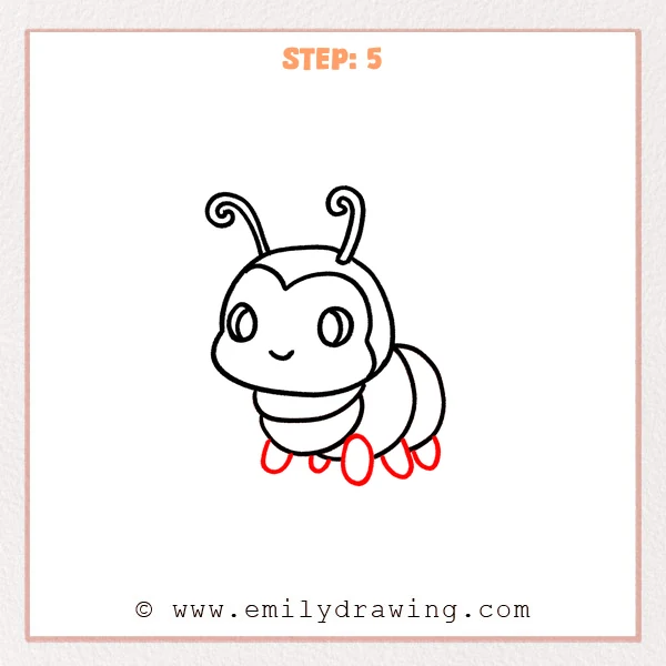 how to draw a bug - Step 5