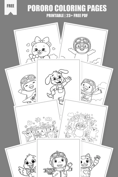 Coloring Pages PDF Pack Cover