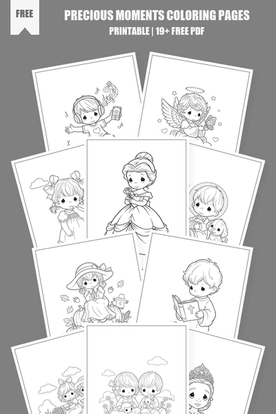Coloring Pages PDF Pack Cover