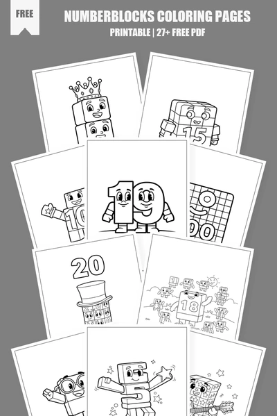 Coloring Pages PDF Pack Cover