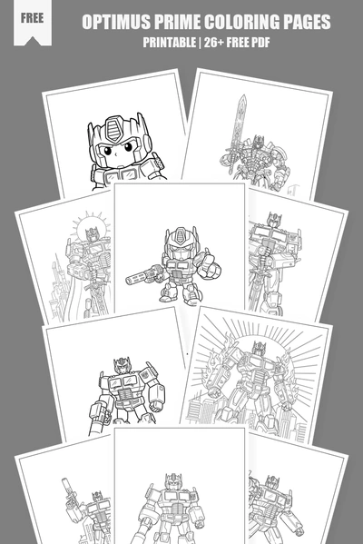 Coloring Pages PDF Pack Cover