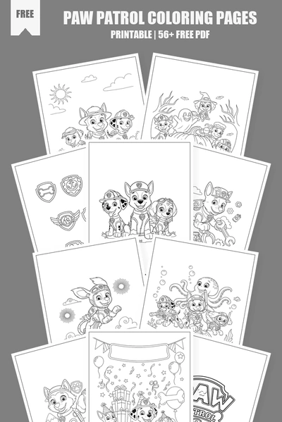 Coloring Pages PDF Pack Cover