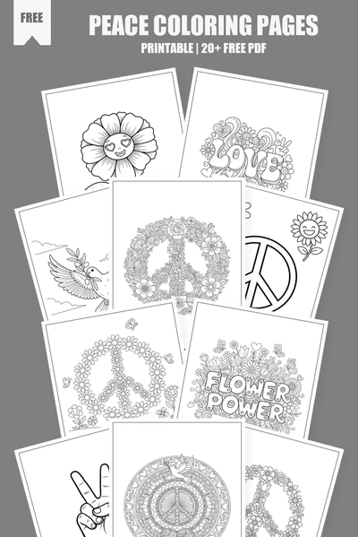Coloring Pages PDF Pack Cover