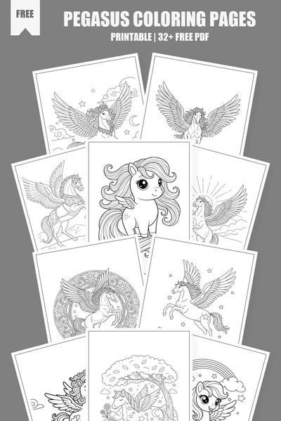 Coloring Pages PDF Pack Cover
