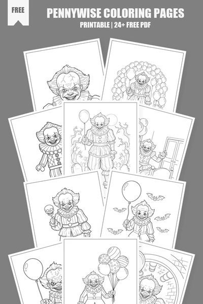 Coloring Pages PDF Pack Cover