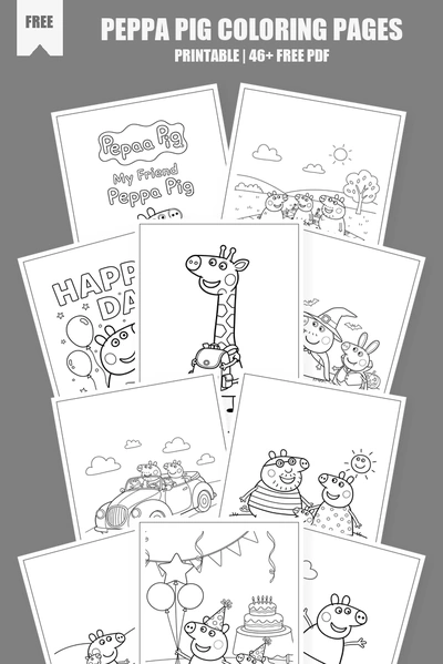 Coloring Pages PDF Pack Cover