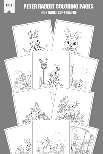 Coloring Pages PDF Pack Cover
