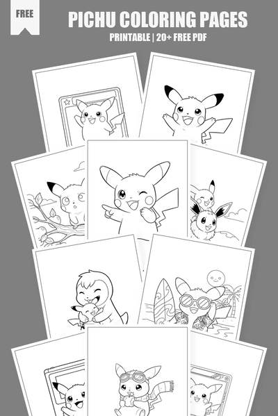 Coloring Pages PDF Pack Cover