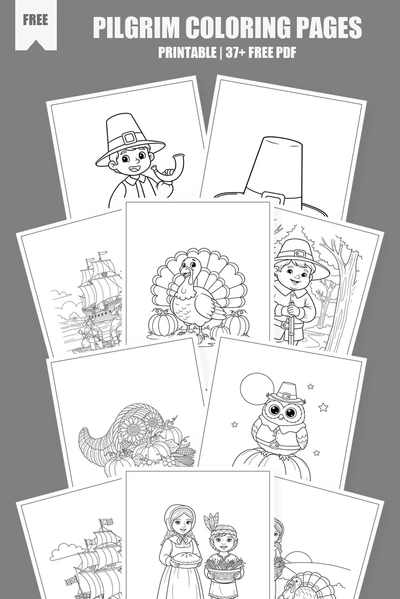 Coloring Pages PDF Pack Cover