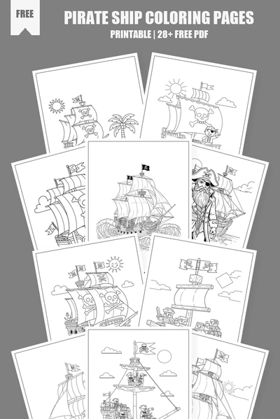 Coloring Pages PDF Pack Cover
