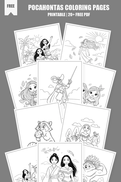 Coloring Pages PDF Pack Cover