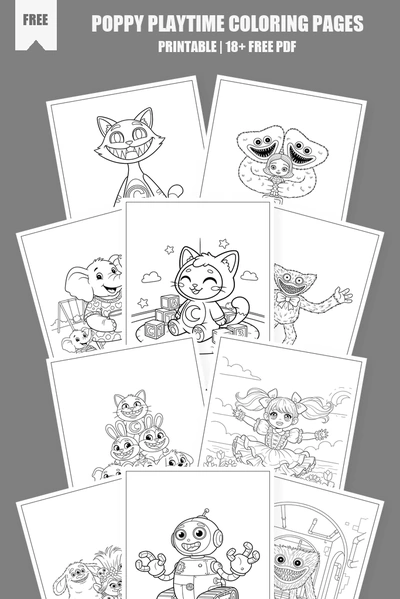 Coloring Pages PDF Pack Cover