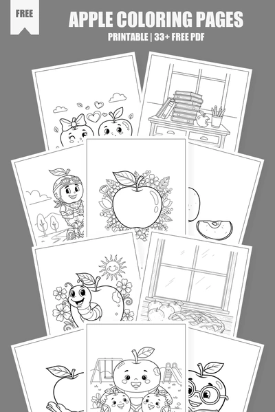 Coloring Pages PDF Pack Cover