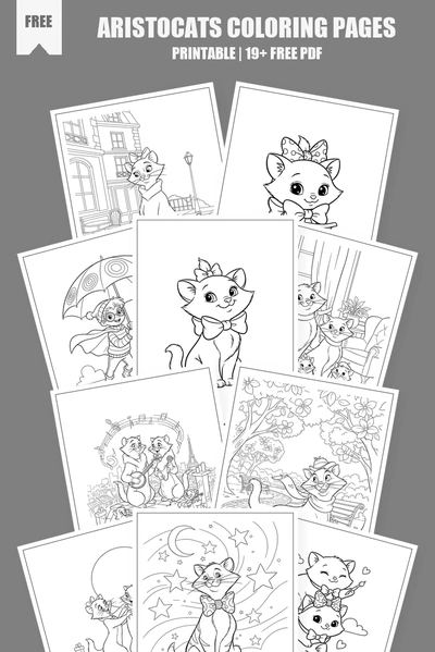 Coloring Pages PDF Pack Cover