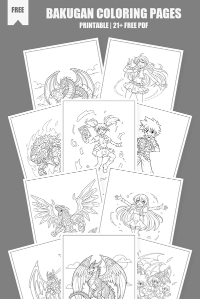 Coloring Pages PDF Pack Cover