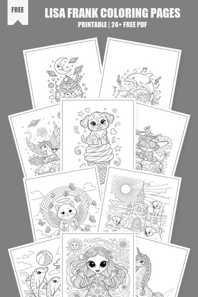 Coloring Pages PDF Pack Cover