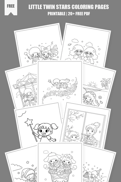 Coloring Pages PDF Pack Cover