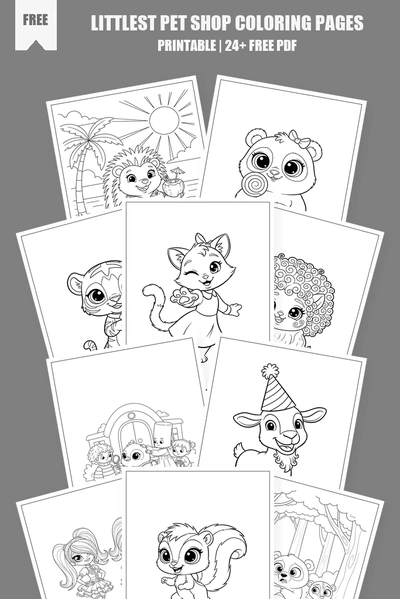 Coloring Pages PDF Pack Cover