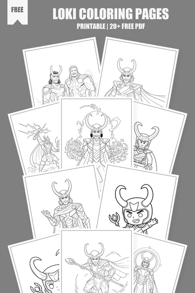 Coloring Pages PDF Pack Cover