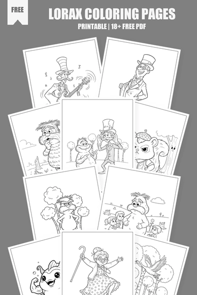 Coloring Pages PDF Pack Cover