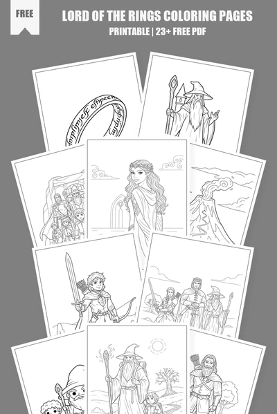 Coloring Pages PDF Pack Cover