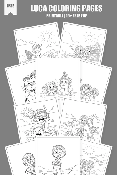Coloring Pages PDF Pack Cover