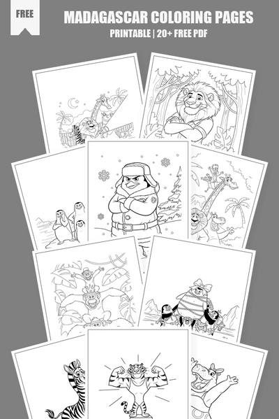 Coloring Pages PDF Pack Cover