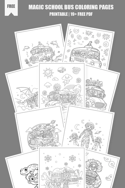 Coloring Pages PDF Pack Cover