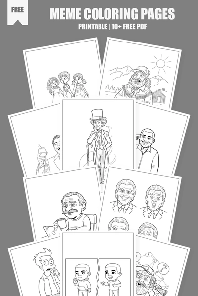 Coloring Pages PDF Pack Cover