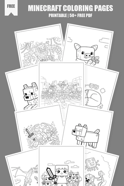 Coloring Pages PDF Pack Cover