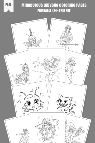 Coloring Pages PDF Pack Cover