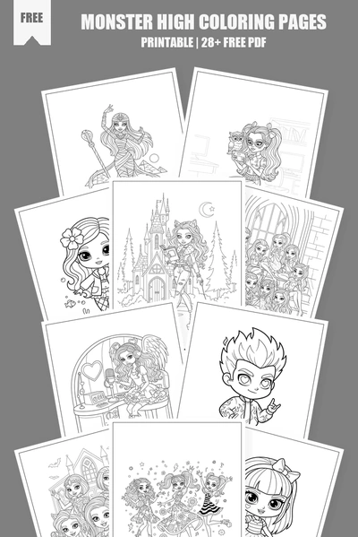 Coloring Pages PDF Pack Cover