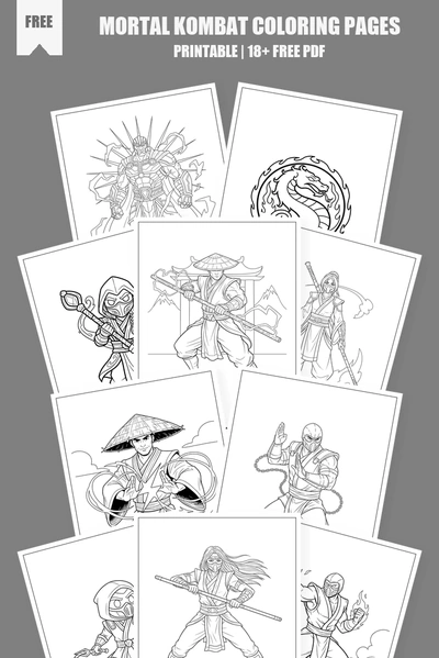 Coloring Pages PDF Pack Cover