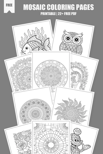 Coloring Pages PDF Pack Cover