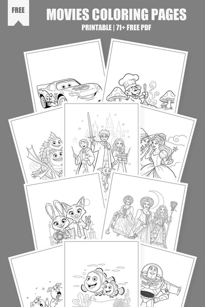 Coloring Pages PDF Pack Cover