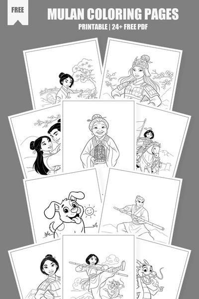 Coloring Pages PDF Pack Cover