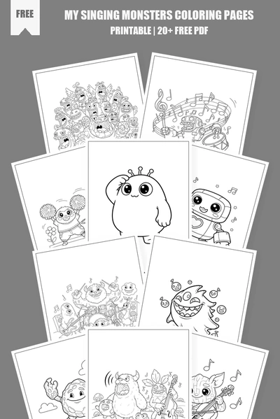 Coloring Pages PDF Pack Cover